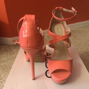 Aldo tangerine pump